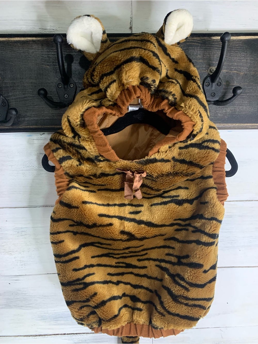 Source Unknown Kids Tiger Costume Hoodie - Brown Black